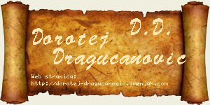 Dorotej Dragucanović vizit kartica